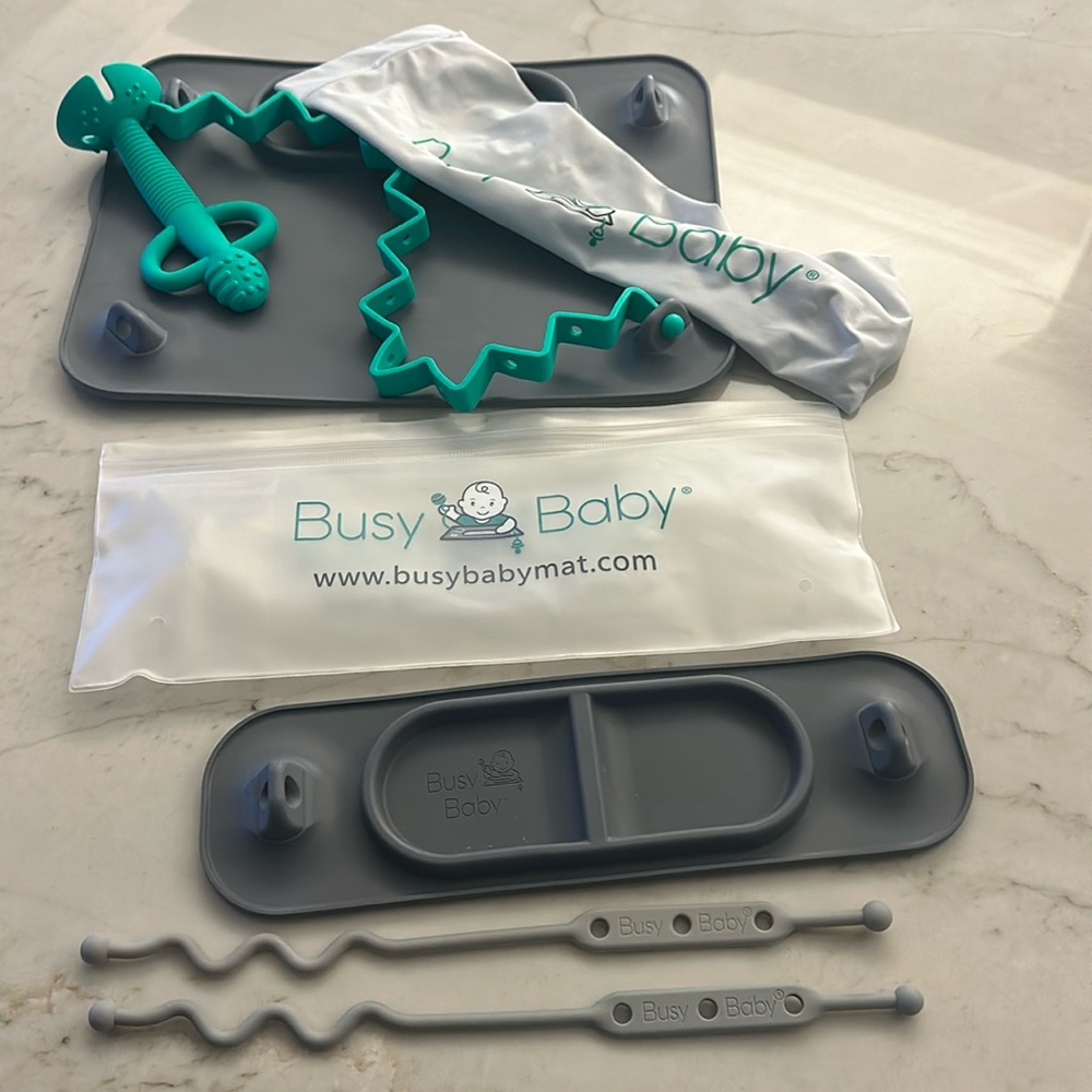 Busy Baby placemat full size and mini travel with bags and extras